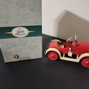 Hallmark Kiddie Car Classics Red and Cream Collectible